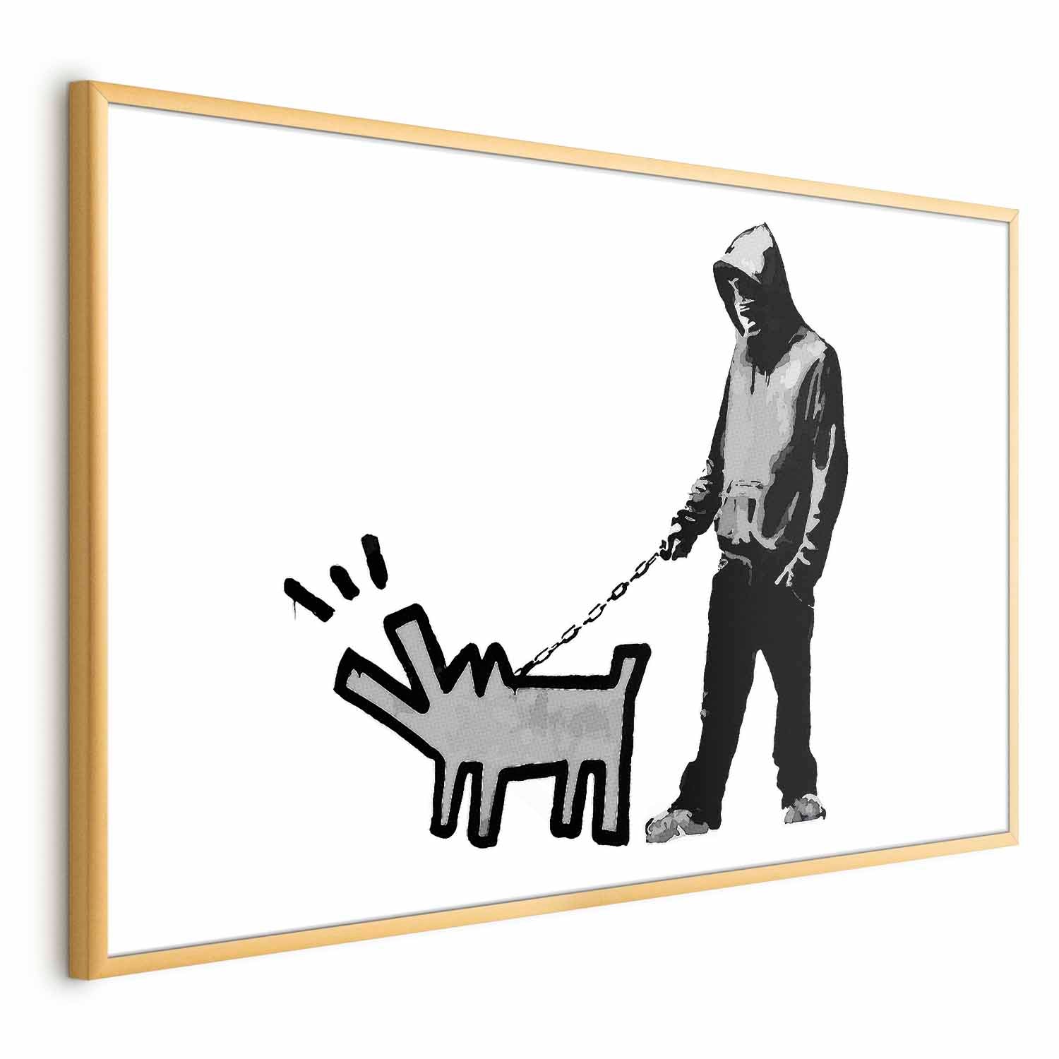 Graffiti Dog Street Art Poster