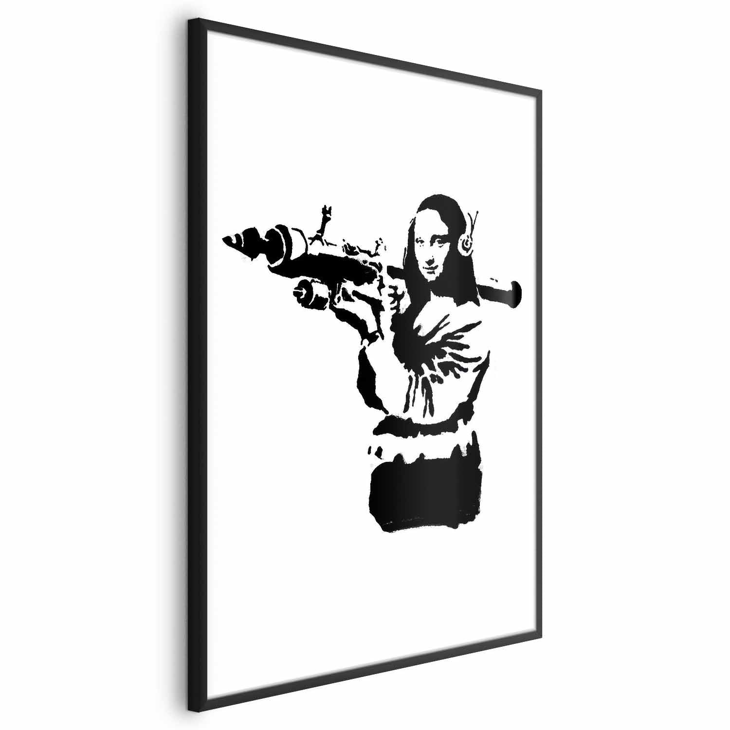 Banksy Mona Lisa Rocket Launcher Street Art Poster