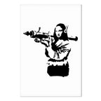 Banksy Mona Lisa Rocket Launcher Graffiti Canvas Print