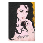 Romantic Woman Portrait Vertical Canvas Print