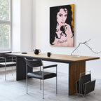 Romantic Woman Portrait Vertical Canvas Print