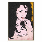 Romantic Woman Portrait Vertical Canvas Print