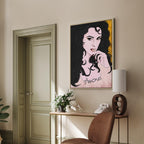Romantic Woman Portrait Vertical Canvas Print