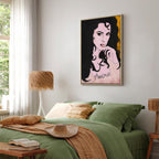 Romantic Woman Portrait Vertical Canvas Print