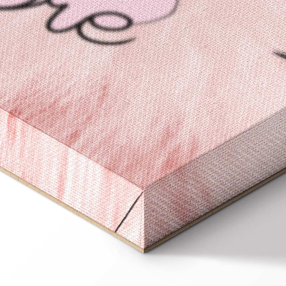 Romantic Woman Portrait Vertical Canvas Print