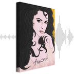 Romantic Woman Portrait Vertical Canvas Print