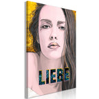 Canvas Print Vertical - Liebe