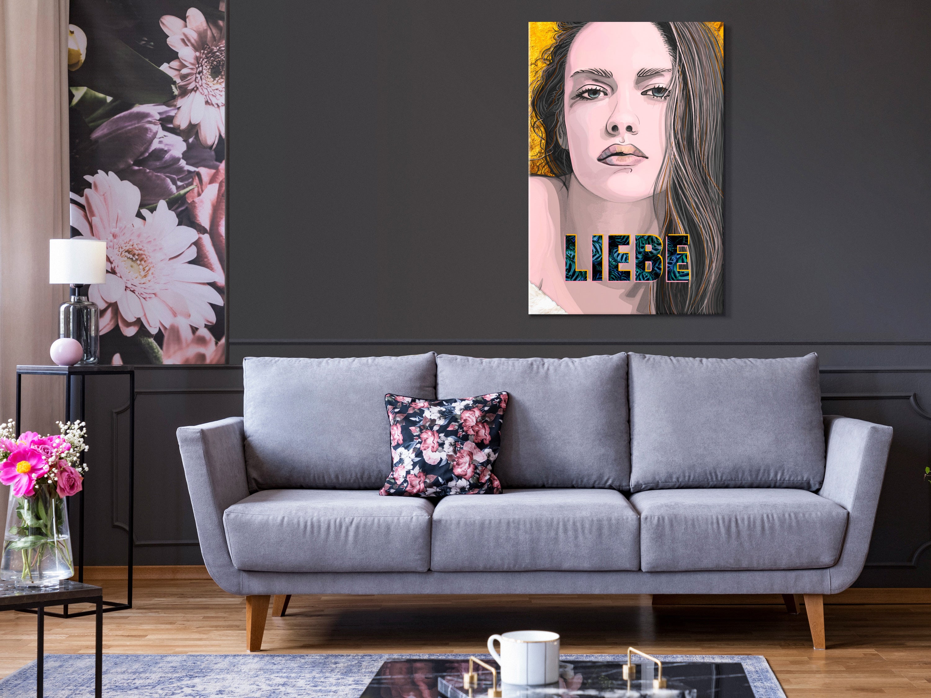 Canvas Print Vertical - Liebe