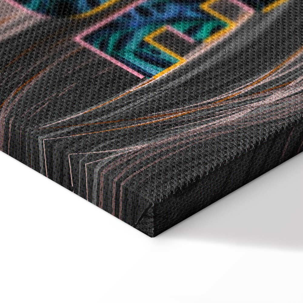 Liebe Woman Portrait Inscription Canvas Print