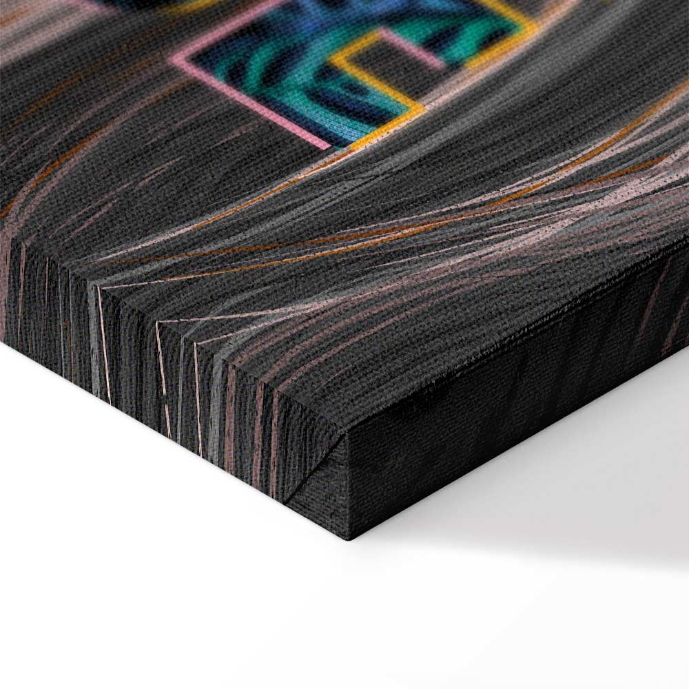 Liebe Woman Portrait Inscription Canvas Print