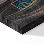 Liebe Woman Portrait Inscription Canvas Print