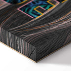 Liebe Woman Portrait Inscription Canvas Print