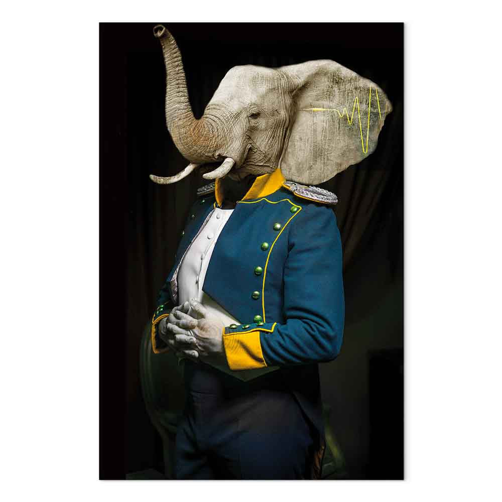 Abstract Audience Portrait Fantasy Canvas Print