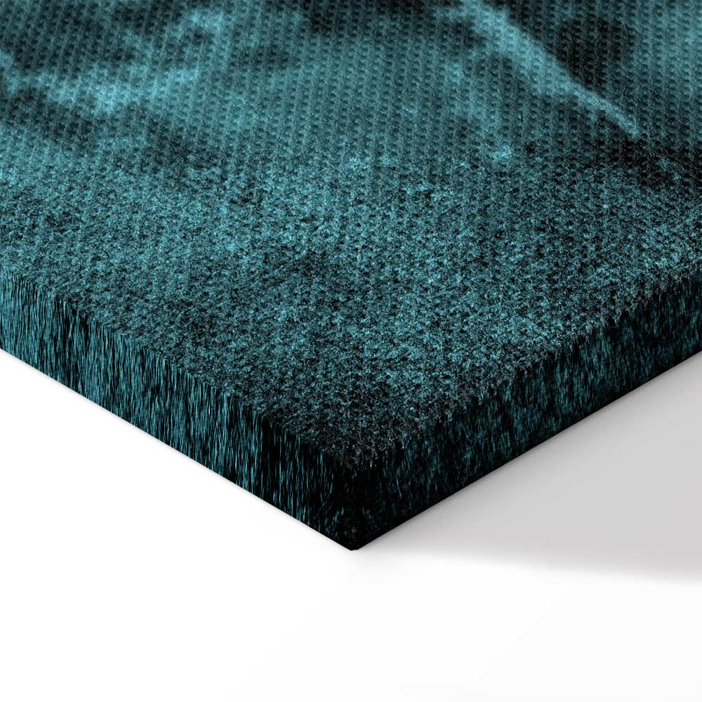 Turquoise Shroud of Turin Sacred Portrait Canvas Print