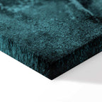 Turquoise Shroud of Turin Sacred Portrait Canvas Print