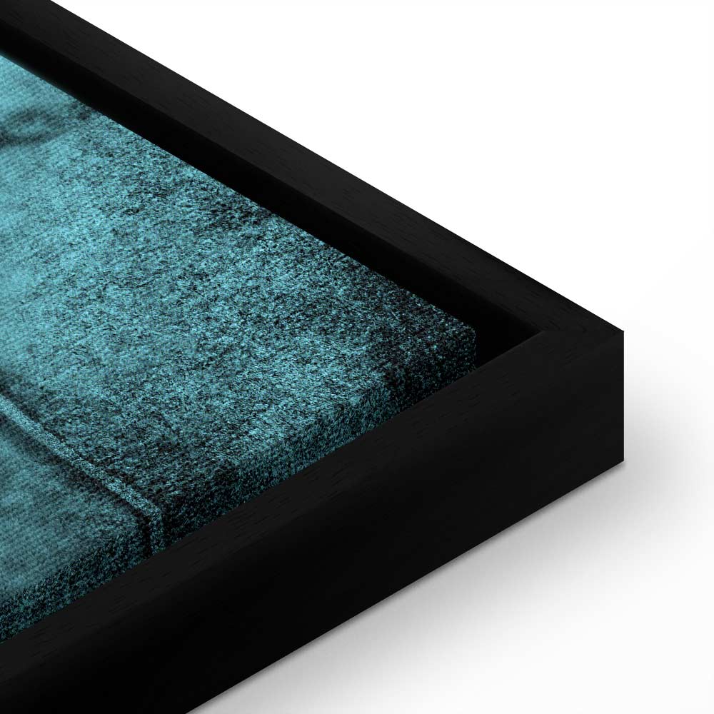 Turquoise Shroud of Turin Sacred Portrait Canvas Print