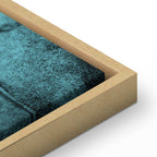 Turquoise Shroud of Turin Sacred Portrait Canvas Print