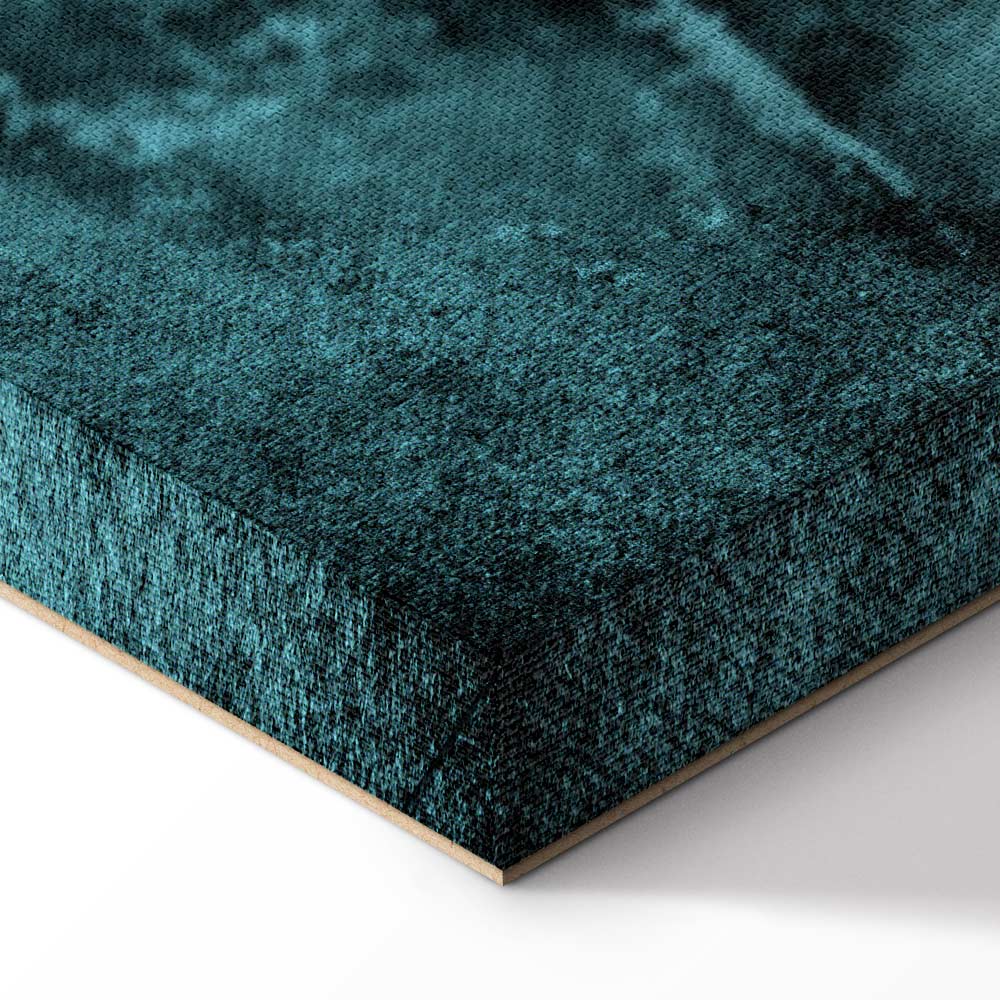 Turquoise Shroud of Turin Sacred Portrait Canvas Print