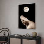 Moonlit Statue Fantasy Canvas Print