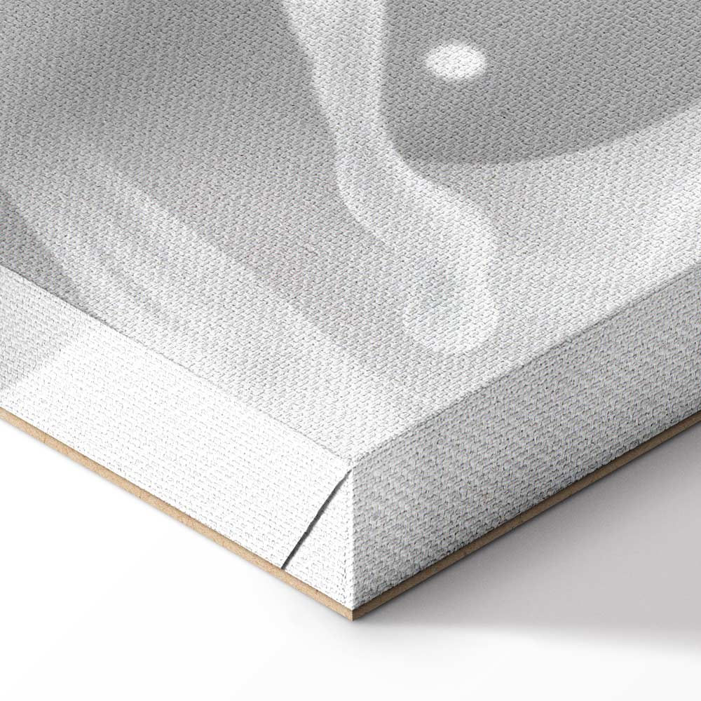 Abstract Couple Romantic Wide Canvas Print