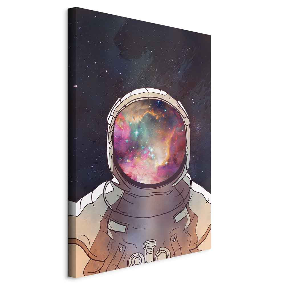 Star Explorer Moon Cosmos Canvas Print