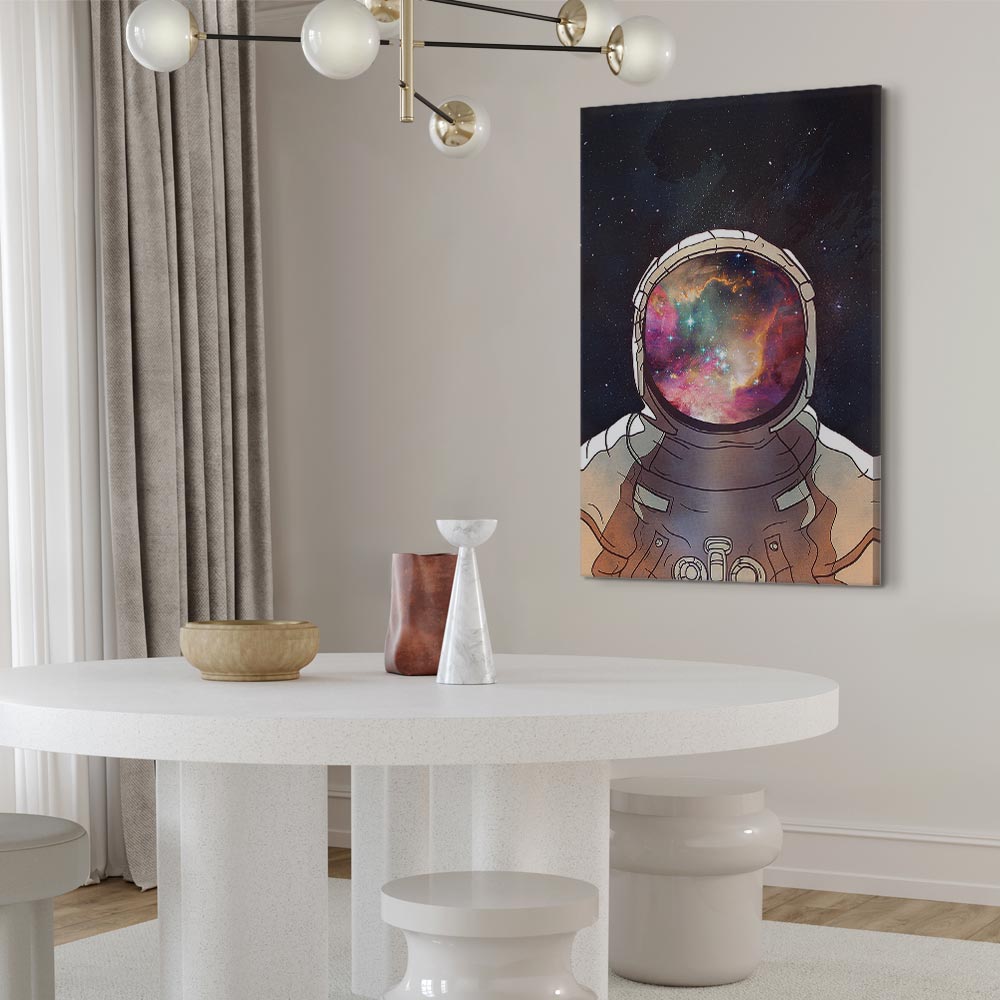 Star Explorer Moon Cosmos Canvas Print