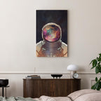 Star Explorer Moon Cosmos Canvas Print
