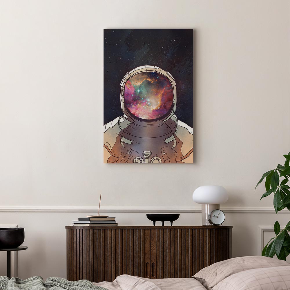 Star Explorer Moon Cosmos Canvas Print