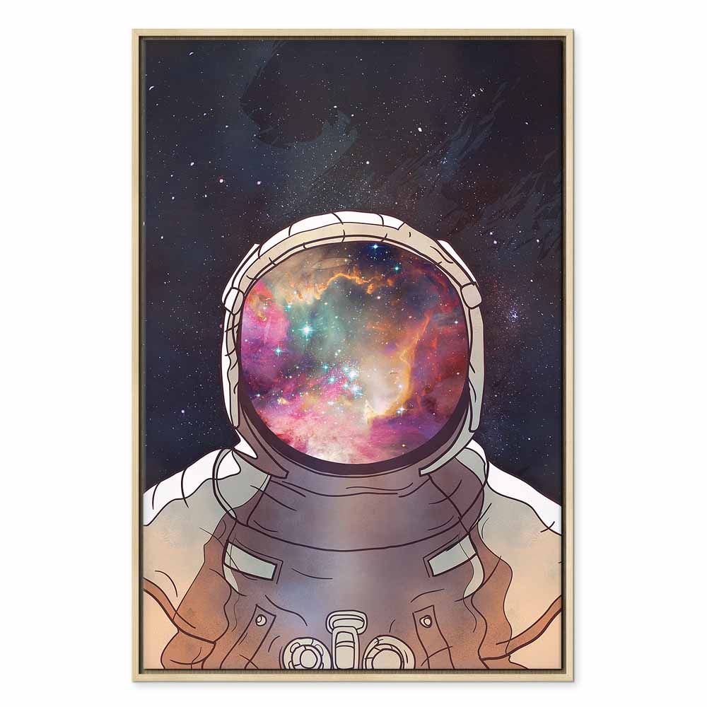 Star Explorer Moon Cosmos Canvas Print
