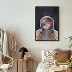 Star Explorer Moon Cosmos Canvas Print