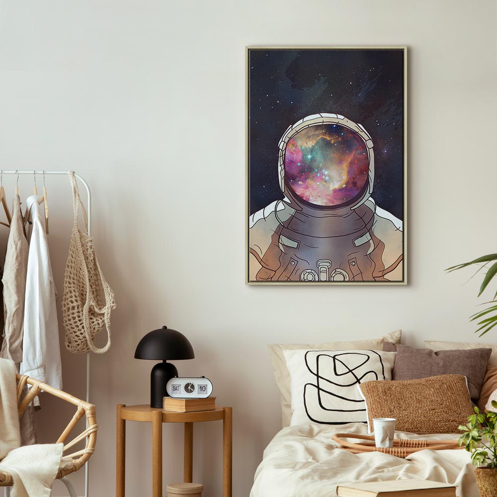 Star Explorer Moon Cosmos Canvas Print