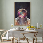 Star Explorer Moon Cosmos Canvas Print