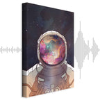 Star Explorer Moon Cosmos Canvas Print