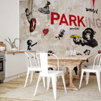 Banksy Graffiti Collage Urban Wall Mural