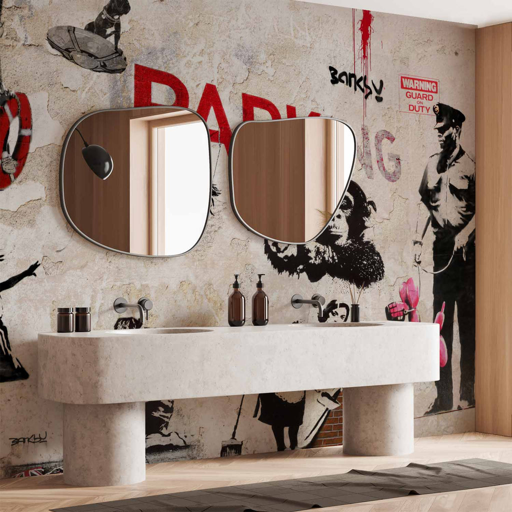 Banksy Graffiti Collage Urban Wall Mural