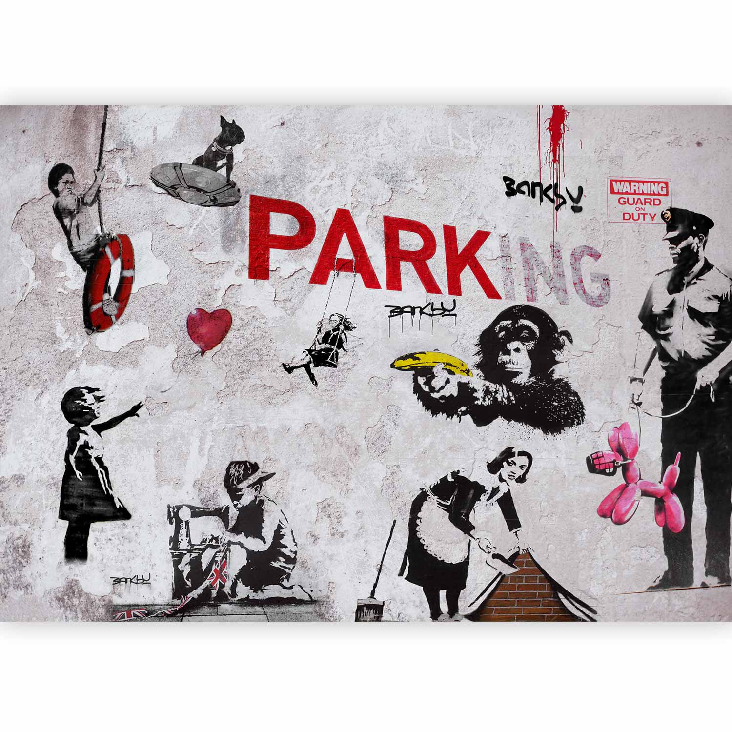 Banksy Graffiti Diversity Wall Mural