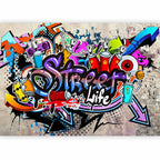 Urban Graffiti Street Game Wall Mural