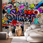 Urban Graffiti Street Game Wall Mural