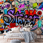 Urban Graffiti Street Game Wall Mural
