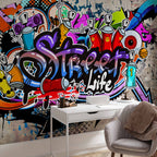Urban Graffiti Street Game Wall Mural