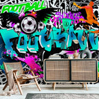 Sports Graffiti Urban Wall Mural