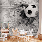 Dynamic Football Sports Wall Mural