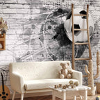 Dynamic Football Sports Wall Mural