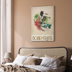 Colorful Parrot Music Quote Canvas Print