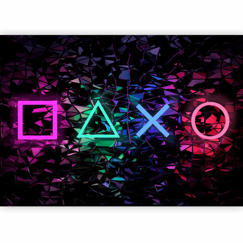 Fun Symbols Abstract Geometric Wall Mural