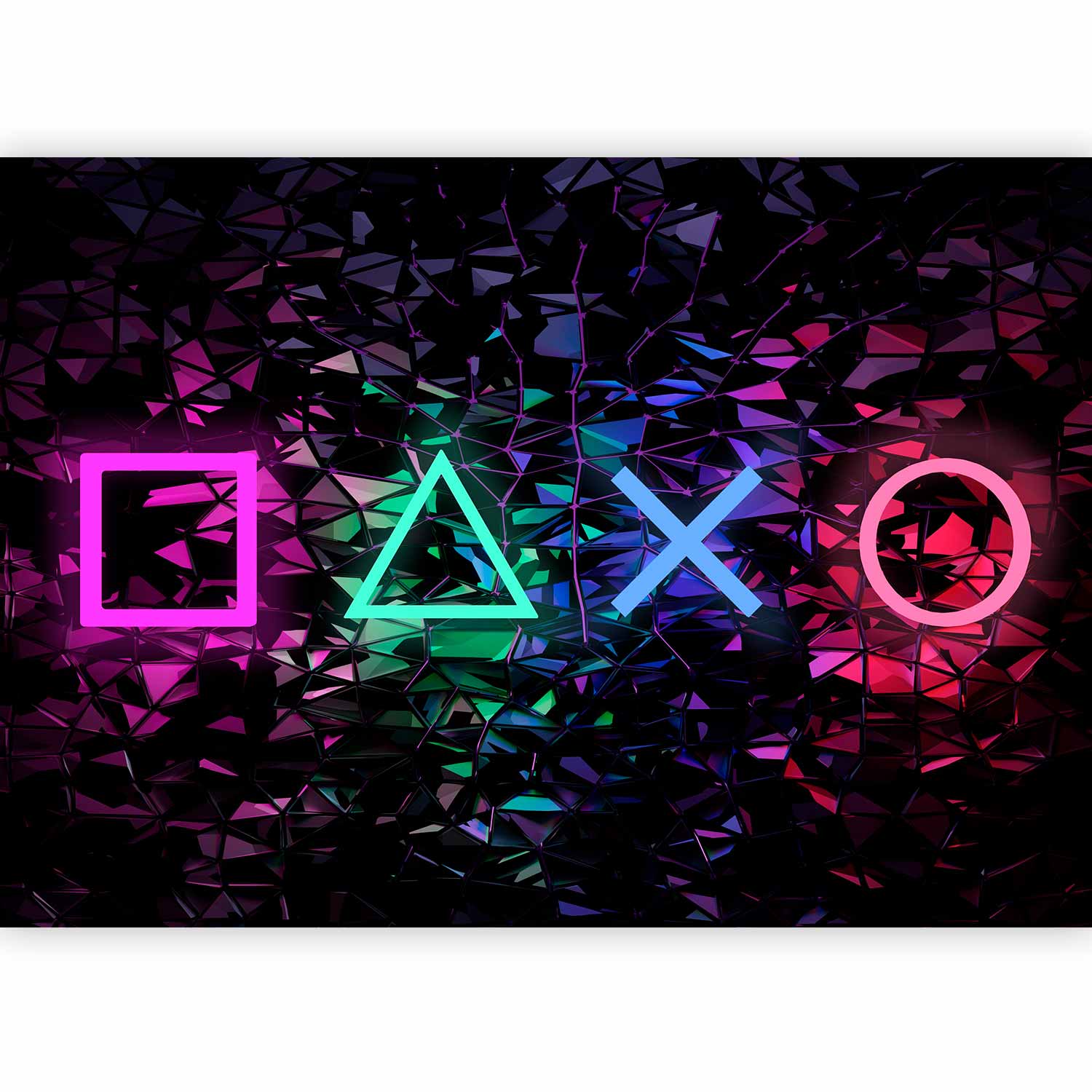 Fun Symbols Abstract Geometric Wall Mural