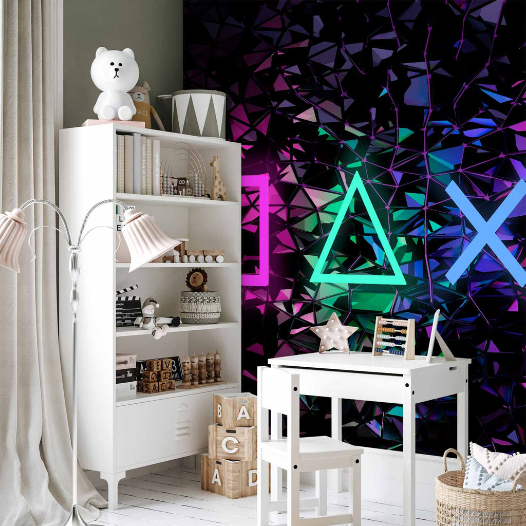 Fun Symbols Abstract Geometric Wall Mural