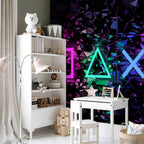 Fun Symbols Abstract Geometric Wall Mural