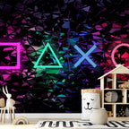 Fun Symbols Abstract Geometric Wall Mural