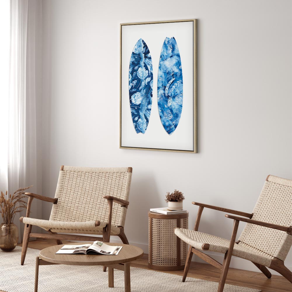 Water Fun Nature Floral Vertical Canvas Print